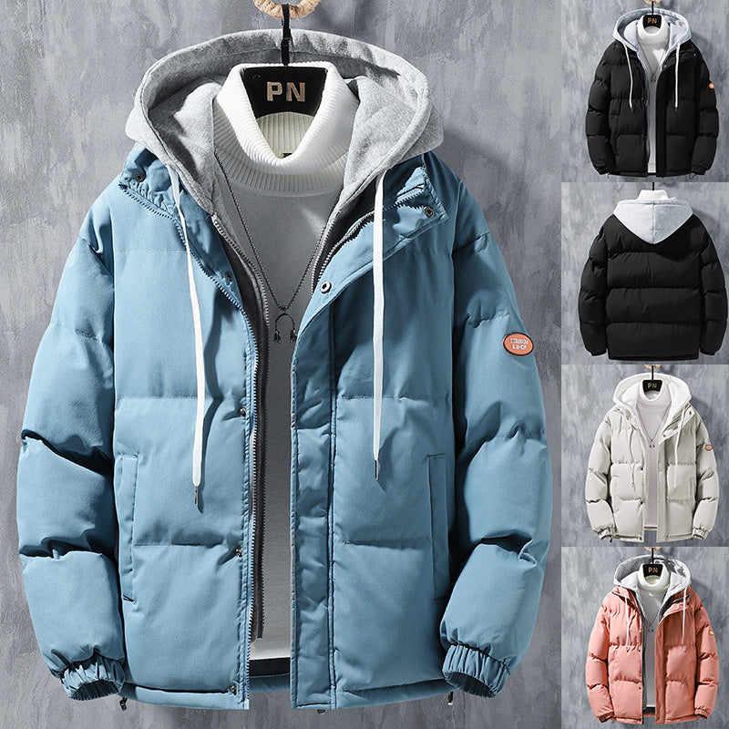 Winter Windproof Fashionable Two-Piece Hooded Jacket